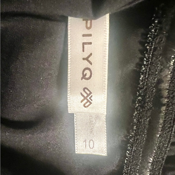 PQ Swim Midnight Gold Braided Black Halter One-Piece Swimsuit! Sz 10! So Chic! - Picture 5 of 6